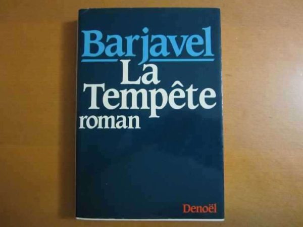 Livre "La Tempête", roman de Barjavel - Denoël