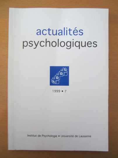 Livre Actualités psychologiques (1999 - 7)