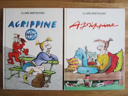 2 BD Agrippine + Agrippine prend vapeur - Claire Bretécher