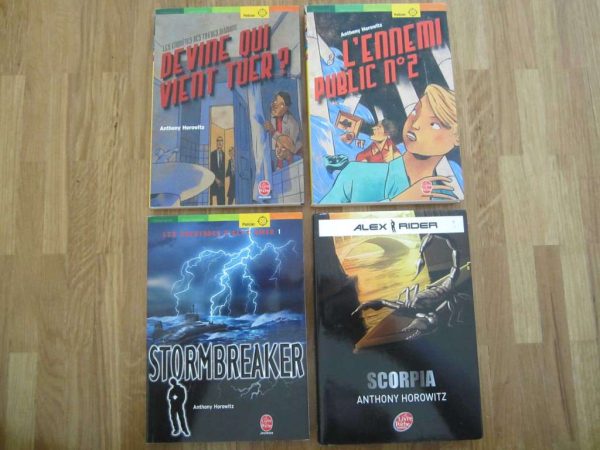 Lot de 4 livres d'Anthony Horowitz, Livres de poche jeunesse