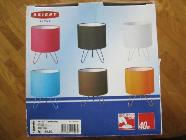Lampe de table PICCOLO 40 W (neuve, dans carton d'emballage)