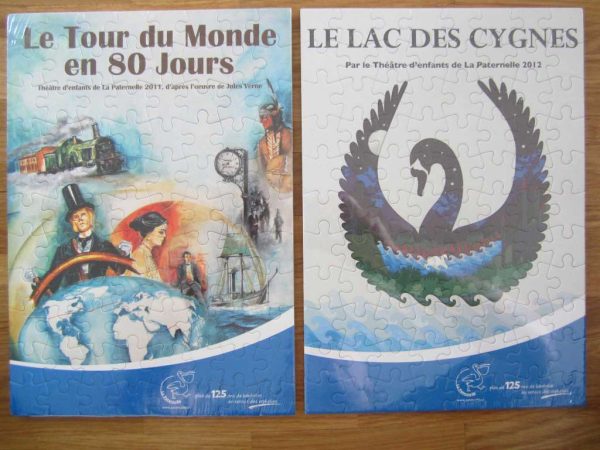 Lot de 2 puzzles "La Paternelle" (neuf, sous emballage)