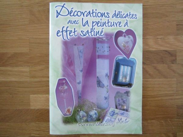 Livre Décorations délicates avec la peinture à effet satiné
