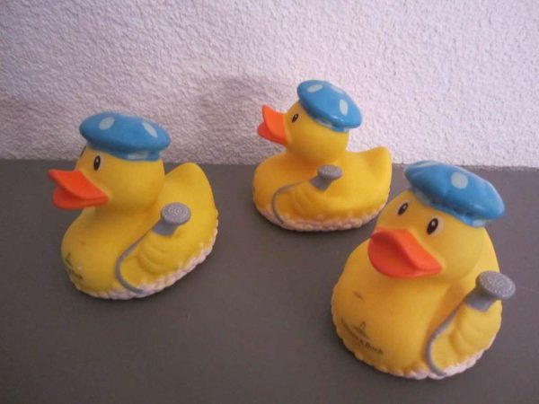Lot de 3 canards de bain "Villeroy & Boch" (environ 8 cm)