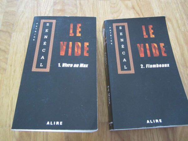 Lot de 2 livres LE VIDE, Patrick Senécal (en bon état)