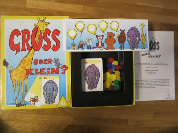 Jeu Piatnik Gross oder klein ?