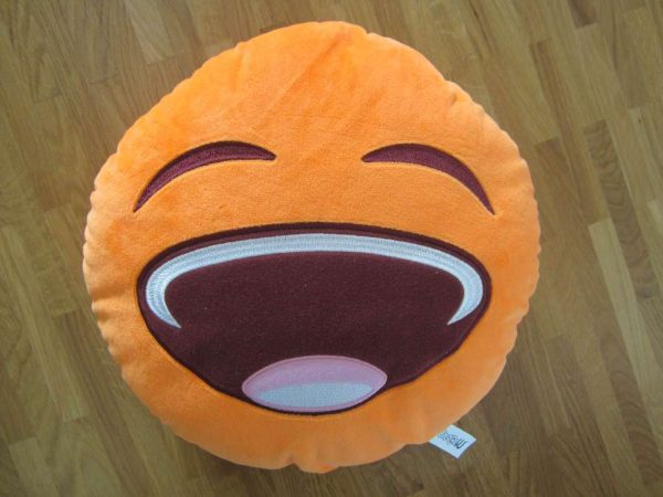 Coussin orange "Emotionz4U" (diamètre env. 33 cm)