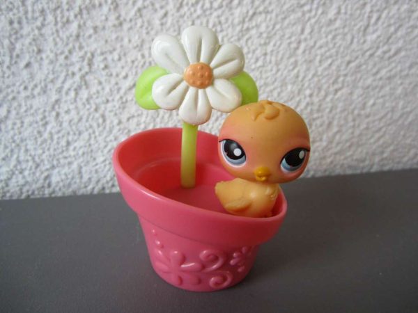 Lot Pet shop avec pot et fleur (selon photo)