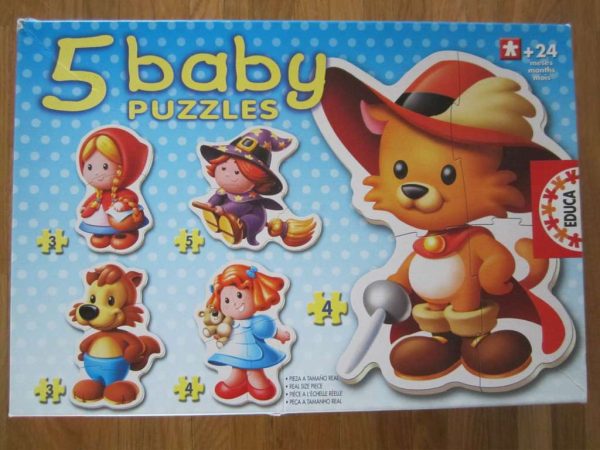 5 baby puzzles EDUCA (2 +)