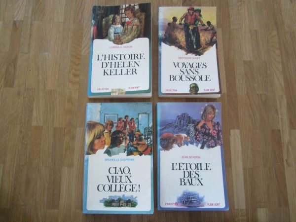 Lot de 4 livres (romans) - Collection Plein Vent