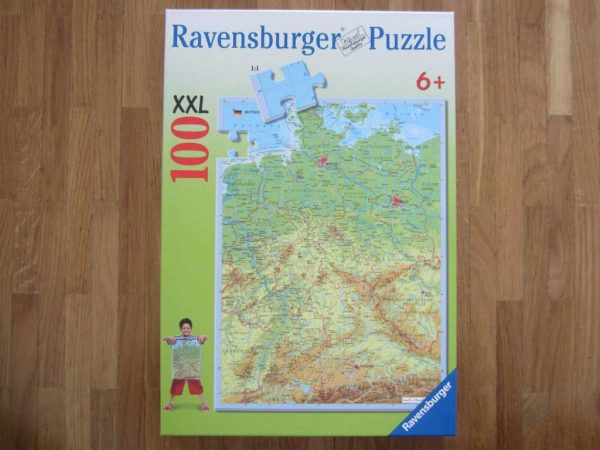 Puzzle Ravensburger 100 XXL - Carte géographique Allemagne