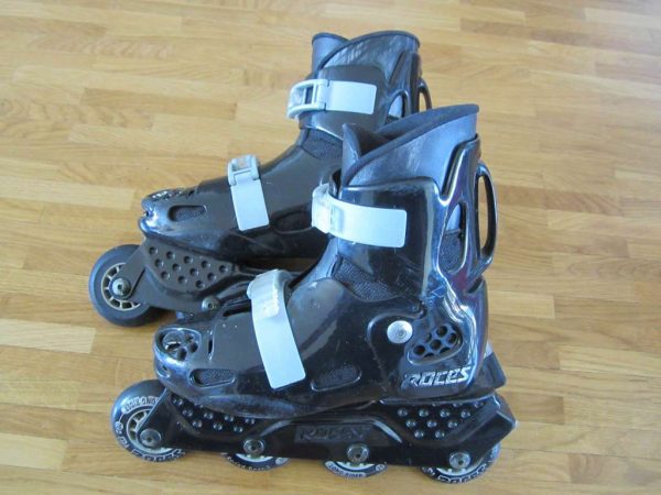 Rollers inline Roces noirs 12-13 (pointure 30) d'occasion