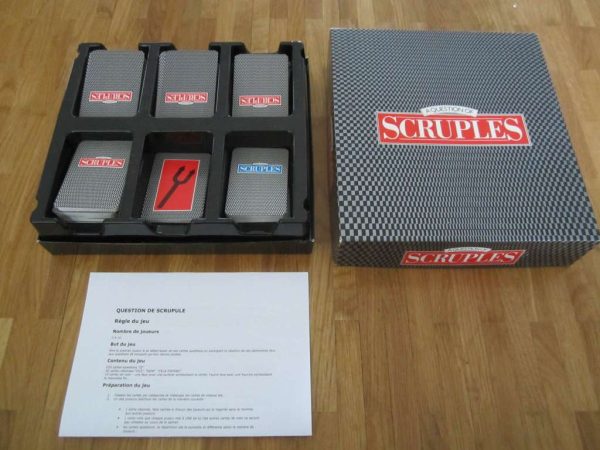 Jeu en anglais "A question of Scruples" + règles en français