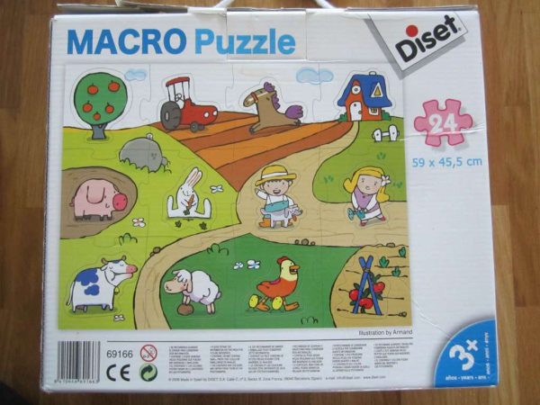 Macro puzzle 24 pièces - 59 x 45,5 cm - Diset