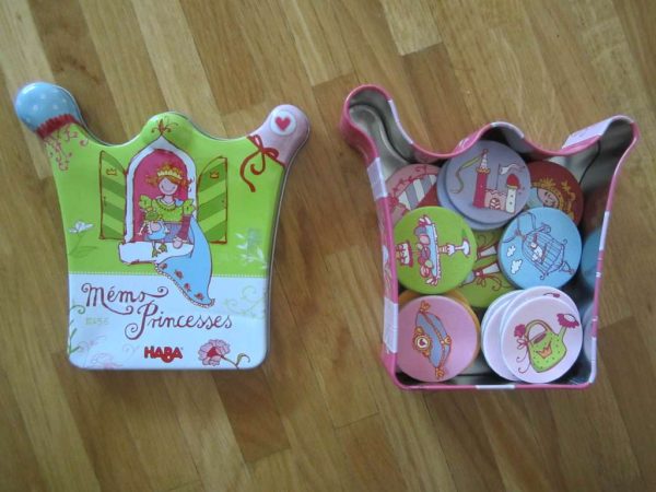 Mémo Princesses HABA (dans petite boîte en fer) + notice