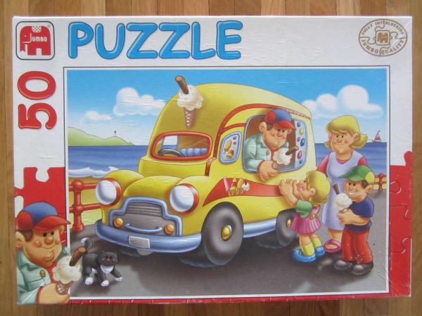 Puzzle 50 pièces JUMBO "marchand de glaces" (d'occasion)