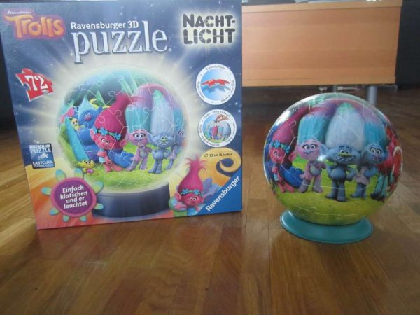 Puzzle 3D lumineux "Trolls" (72 pièces) - Ravensburger