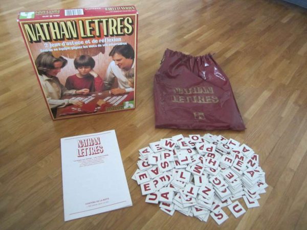 Vintage "Nathan lettres" : 2 jeux d'astuce et de réflexion