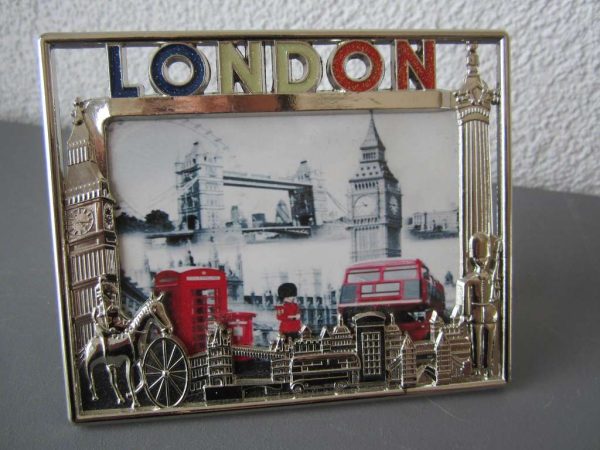 Petit cadre "London" avec image Londres (env. 12 x 10 cm)
