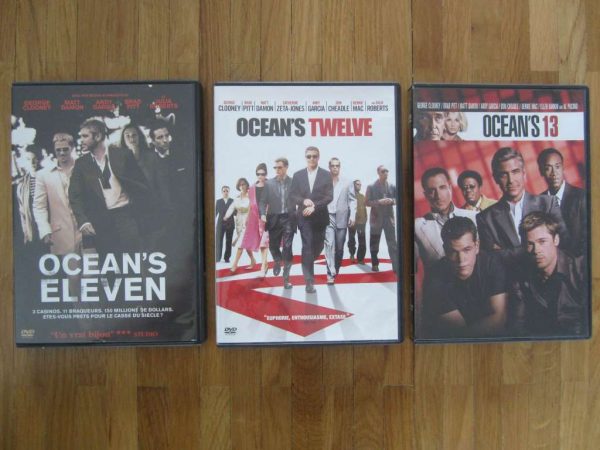 Lot de 3 DVD Ocean's eleven + twelve + thirteen