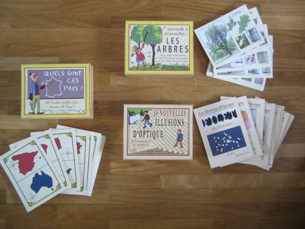 Lot de 3 boîtes avec diverses cartes - Marc Vidal (bon état)
