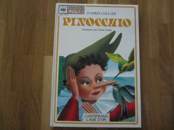 Ancienne édition "Pinocchio" uniquement livre (sans disque)