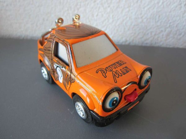 Jouet voiture orange à rétrofriction Power Man