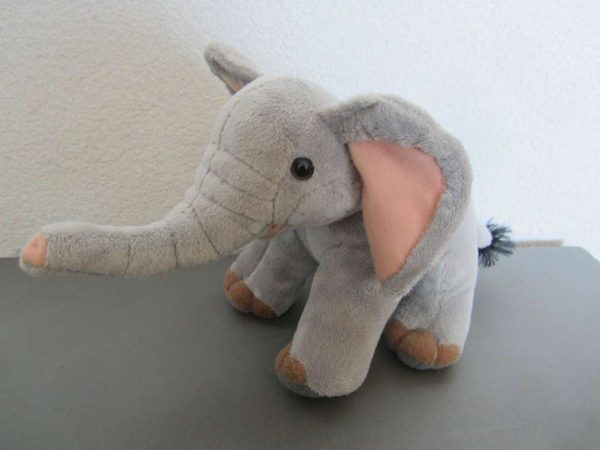 Peluche éléphant "Minifeet" (haut. env. 16 cm)