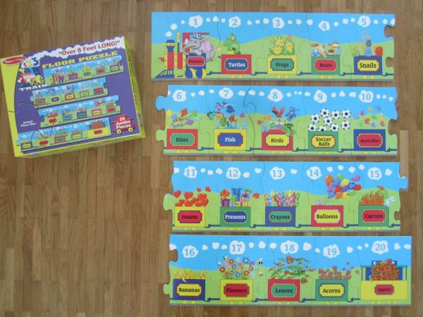 123 Train Floor Puzzle (20 pces) Jumbo Pieces (3 +)