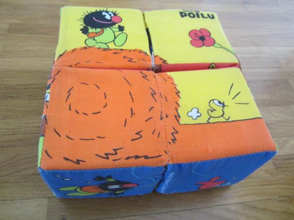 Cubes puzzles en tissu "Petit Poilu" (d'occasion)