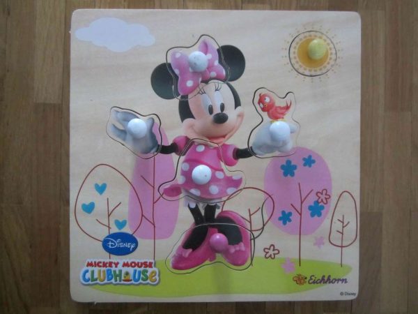 Puzzle en bois Minnie Mouse 6 pièces "Eichhorn" (d'occasion)