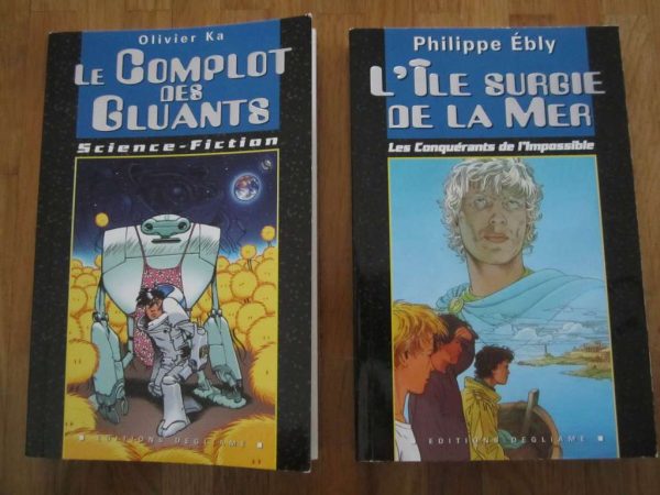 Lot 2 livres Le Complot des Gluants & L'Ile surgie de la Mer