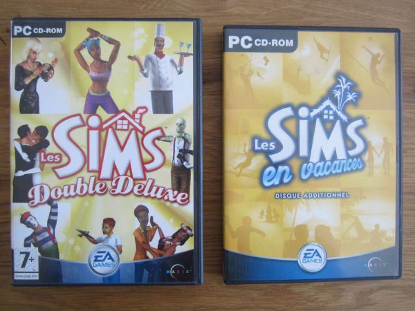 Lot de 2 jeux PC Les SIMS :