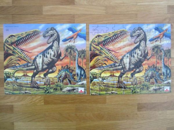 Puzzle dinosaures (80 pièces) Editions Fleurus + image