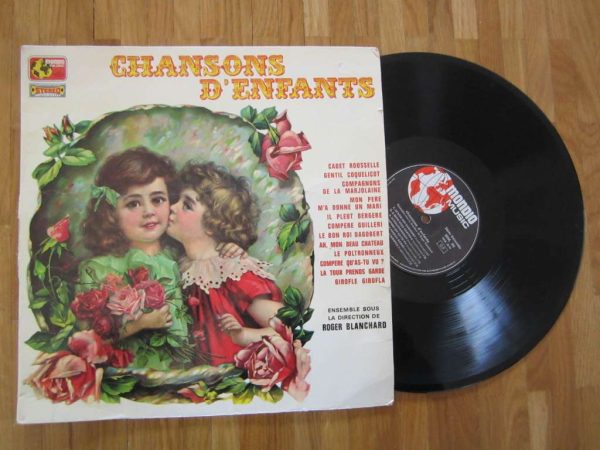 Disque vinyle 33 tours "Chansons d'enfants" (d'occasion)