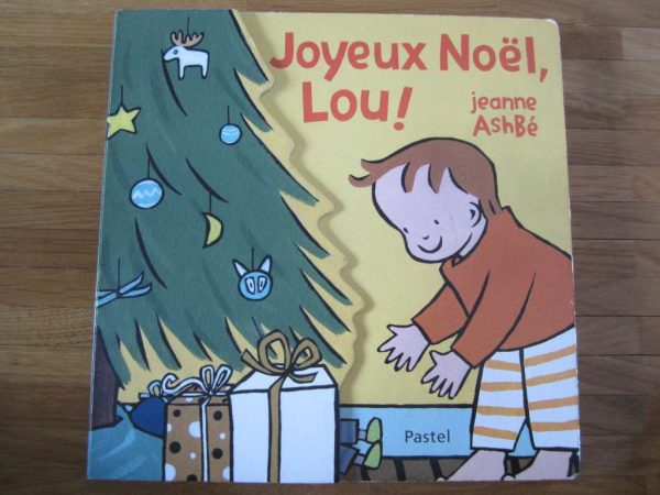 Grand livre cartonné avec volets "Joyeux Noël Lou !"