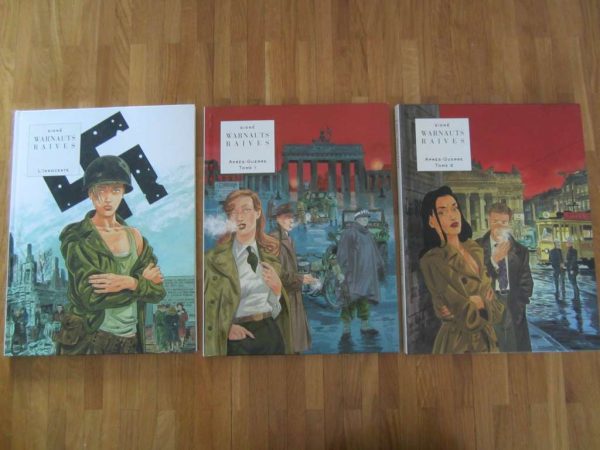 Lot de 3 BD Signé WARNAUTS RAIVES (en bon état)