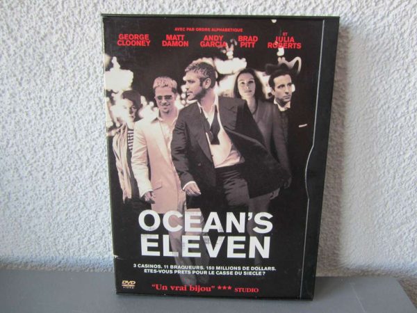 DVD Ocean's Eleven, George Clooney, Brad Pitt, Julia Roberts