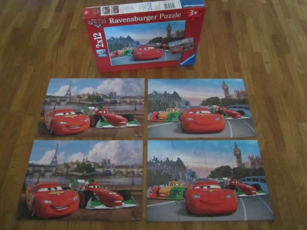 Puzzle Cars (2 x 12 pces) avec images modèles - Ravensburger