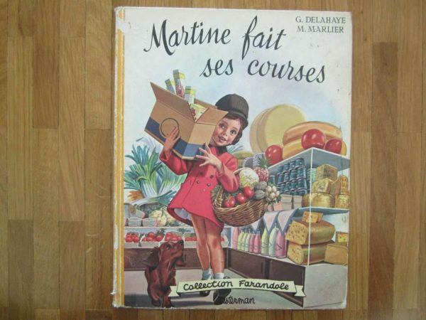 Livre "Martine fait ses courses" ancienne édition 1966