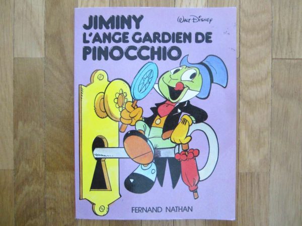 Petit livre vintage "Jiminy l'ange gardien de Pinocchio"