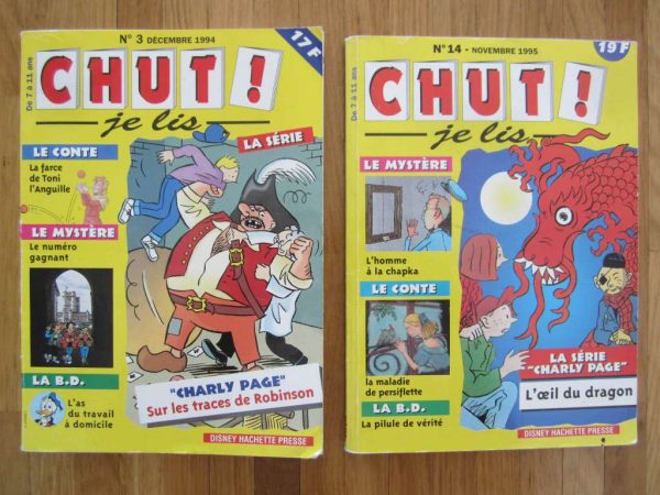 Lot de 2 mensuels "CHUT ! je lis" d'occasion (7 à 11 ans)