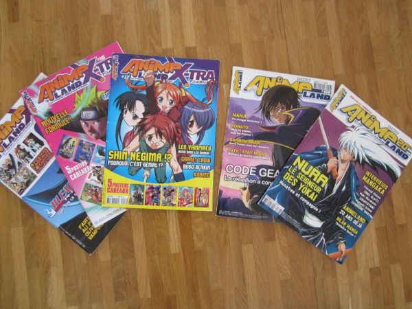 Lot de 3 magazines "ANIMELAND X-TRA" + 2 magazines ANIMELAND