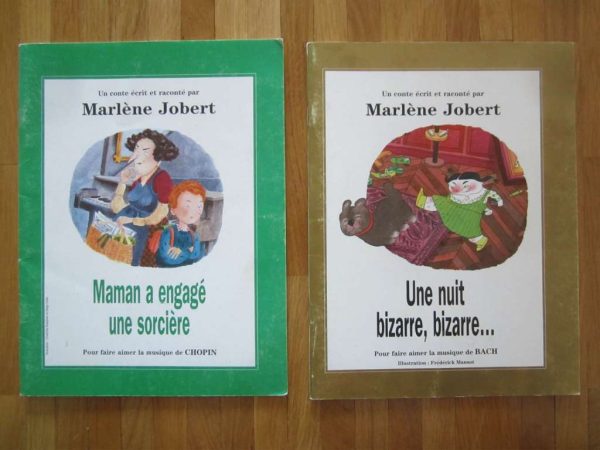 Lot de 2 livres "Un conte écrit par Marlène Jobert", sans CD