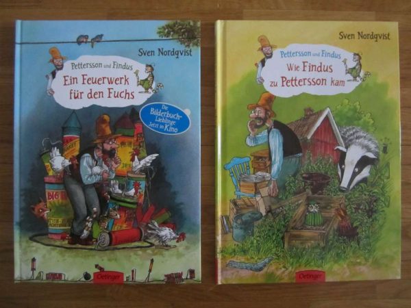 2 livres "Pettersson und Findus" - Sven Nordqvist : 10.-/pce