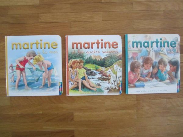 Lot de 3 petits livres cartonnés "Mes premiers Martine"