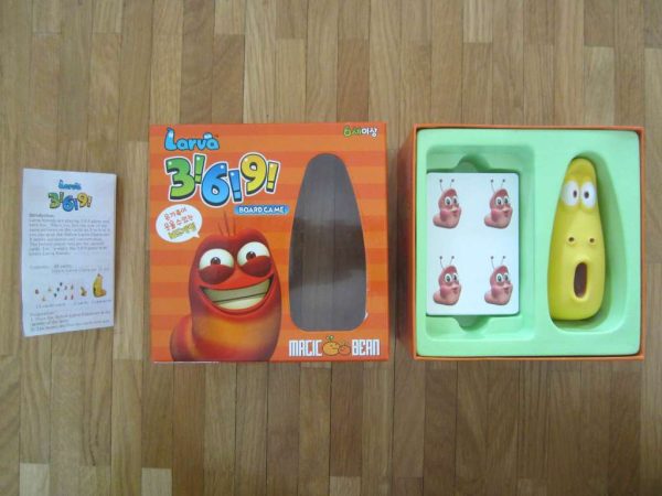 Jeu de cartes "Larva - 3!6!9!" avec règles du jeu en anglais