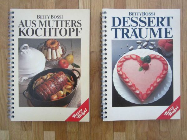 2 livres Betty Bossi en allemand (Fr. 8.-- le livre)