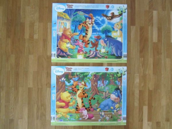 Lot de 2 puzzles cadre "Winnie the Pooh" 12 pces (3+)