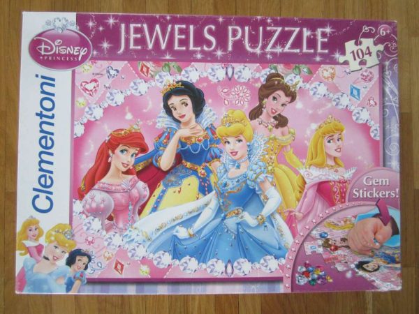 Jewels Puzzle - Disney Princess, Clementoni (104 pièces)
